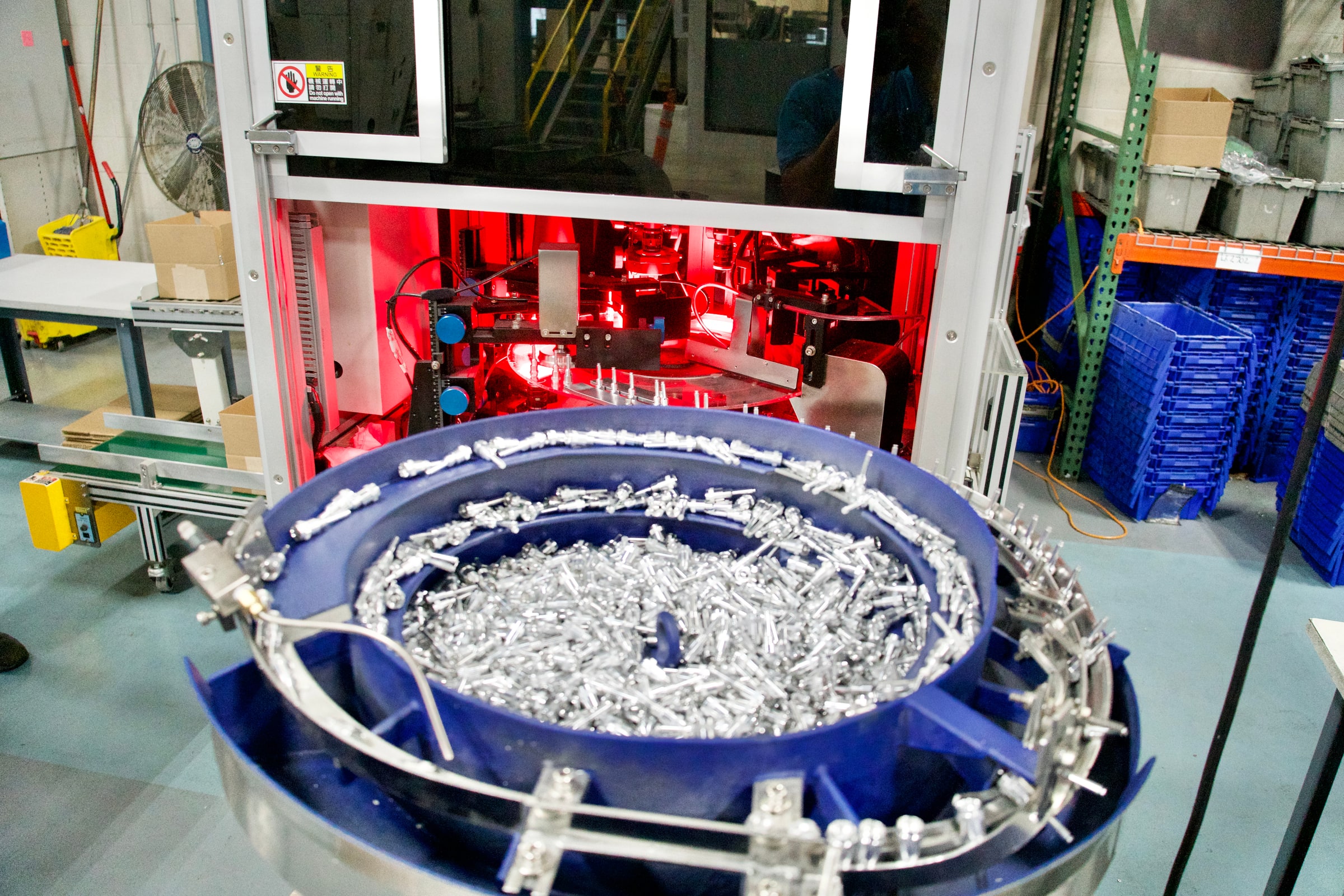 Automated inspection and bowl feeder