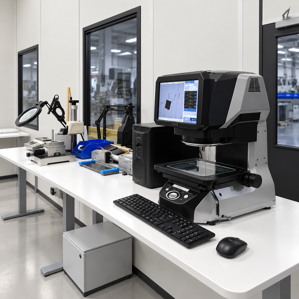 Photo-based visualization of Liberty's inspection bench